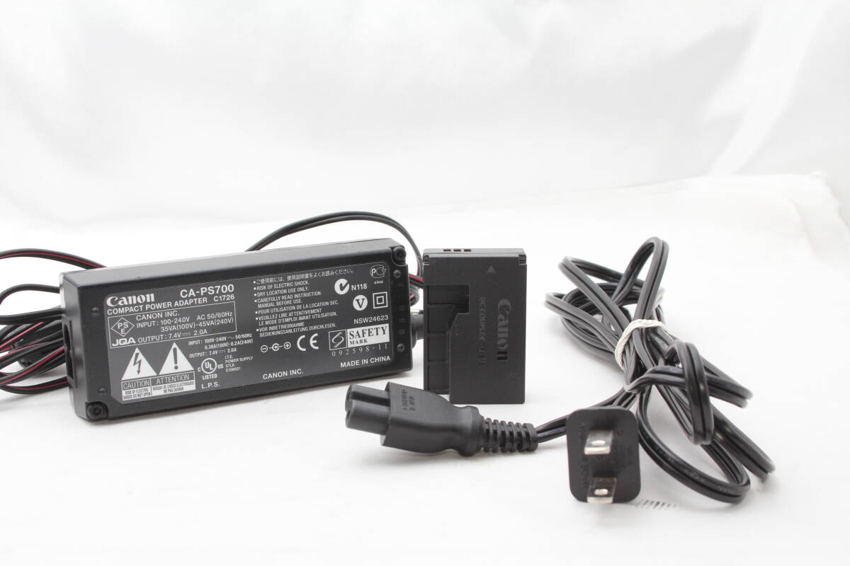 ★【極上美品】 Canon CA-PS700 コンパクトパワーアダプター DR-700 DR-E15 DCカプラー 電源ケーブル付き Kiss X7 ★ 20260308