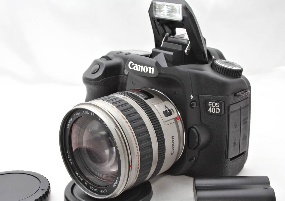 ★【極上美品 動作OK】 Canon EOS 40D ボディ ★ EF24-85mm F3.5-4.5 USM ★ おすすめ バッテリー付き レンズセット