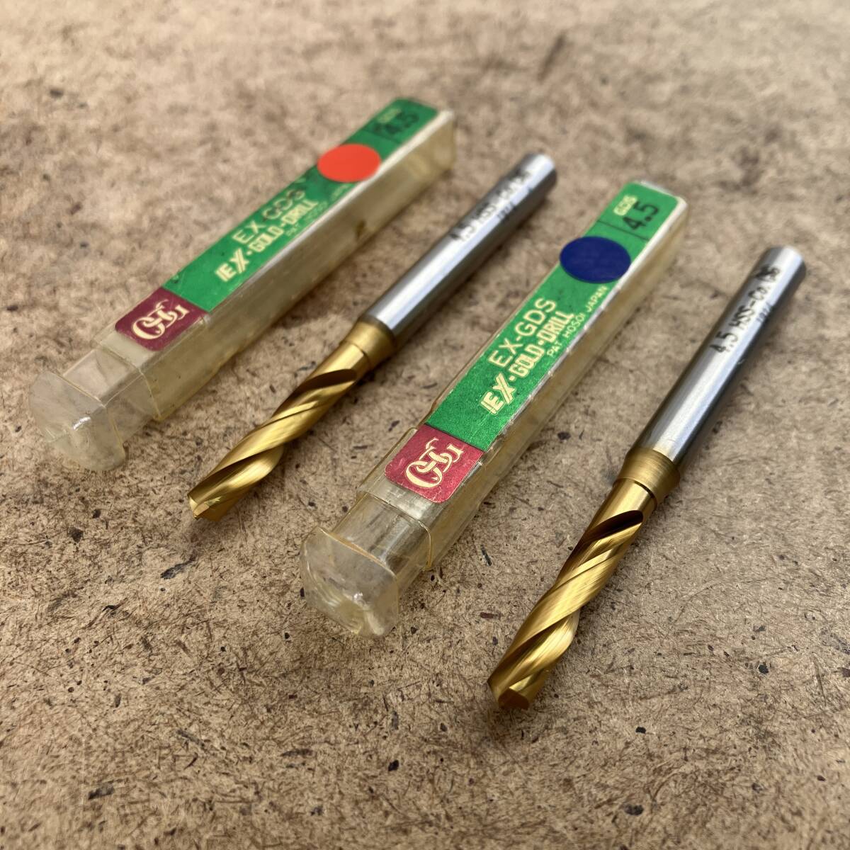 1円スタート 送料180円 エンドミル 2本セット オーエスジー OSG EX-GDS 4.5 未使用 ジャンク品【同梱不可】