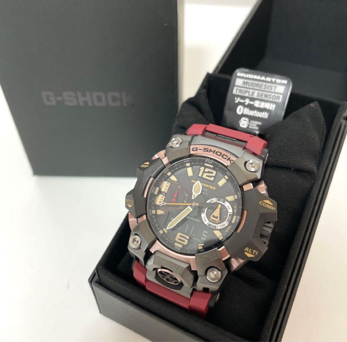 CASIO G-SHOCK MUDMASTER GWG-B1000-1A4JF MASTER OF G マッドマスター タフソーラー デジアナ 腕時計 ジーショック レッド 未使用