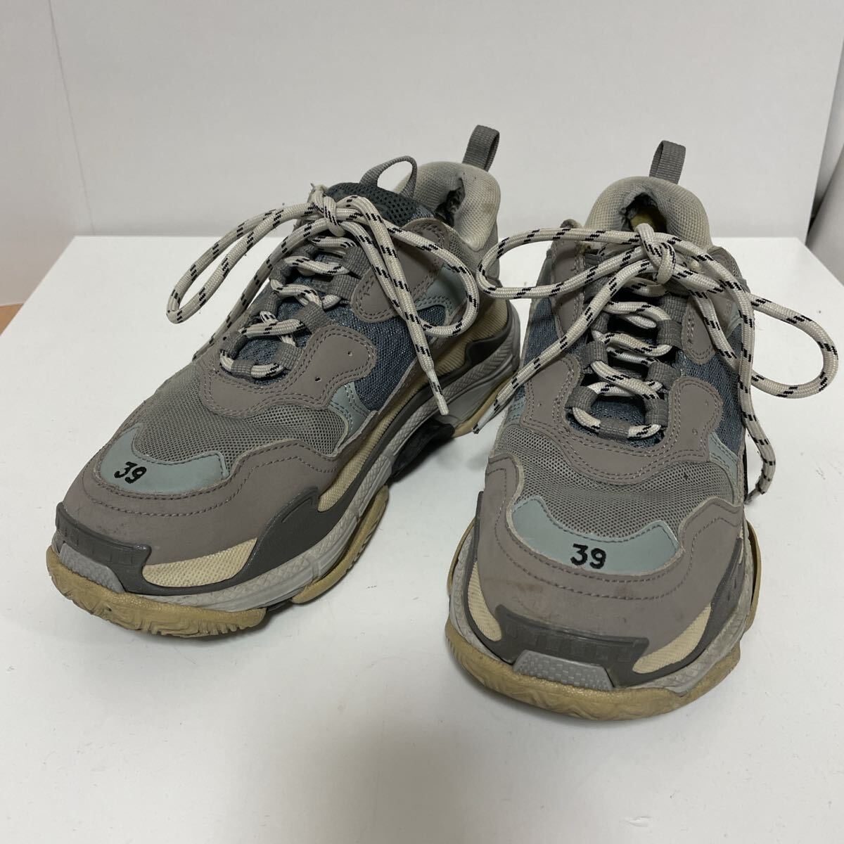 BALENCIAGA TRIPLE S バレンシアガ トリプルS スニーカー 39 グレー 中古