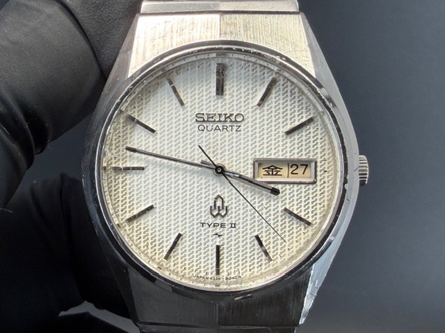 セイコー SEIKO QUARTZ TYPE II 4336-8070 オールドクオーツ デイデイト 純正バンド 当時物 USED品