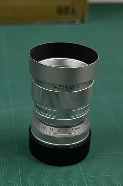 宮崎光学　MS-OPTICS SONNETAR 75mm F1.5 S F-MC　シルバー ライカMマウント　中古美品