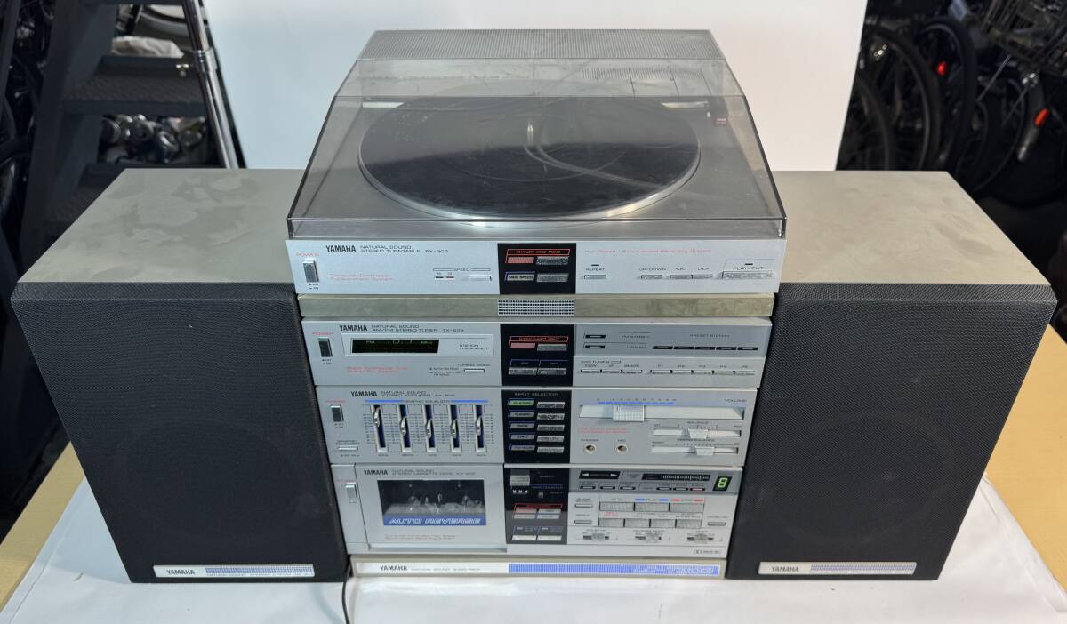 ジャンク YAMAHA ヤマハ システムコンポ PX-303/TX-505/AX-505/KX-505/NS-303/LC-T303 スピーカー連番