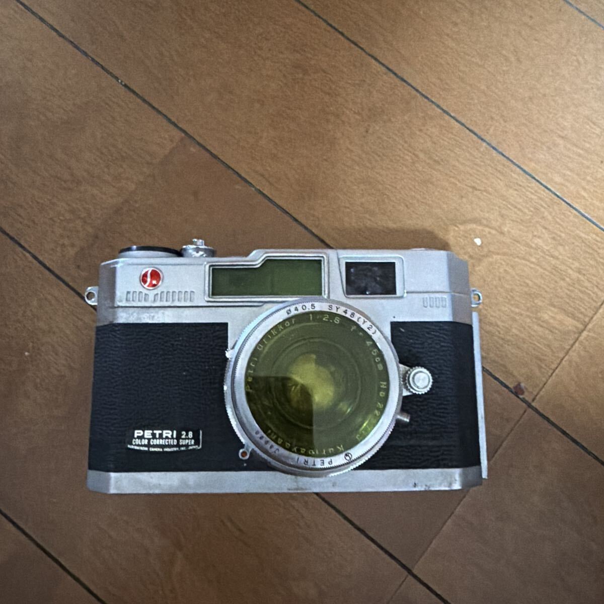 Petri 2.8 フィルムカメラ ジャンク品 革のケースがオシャレ！