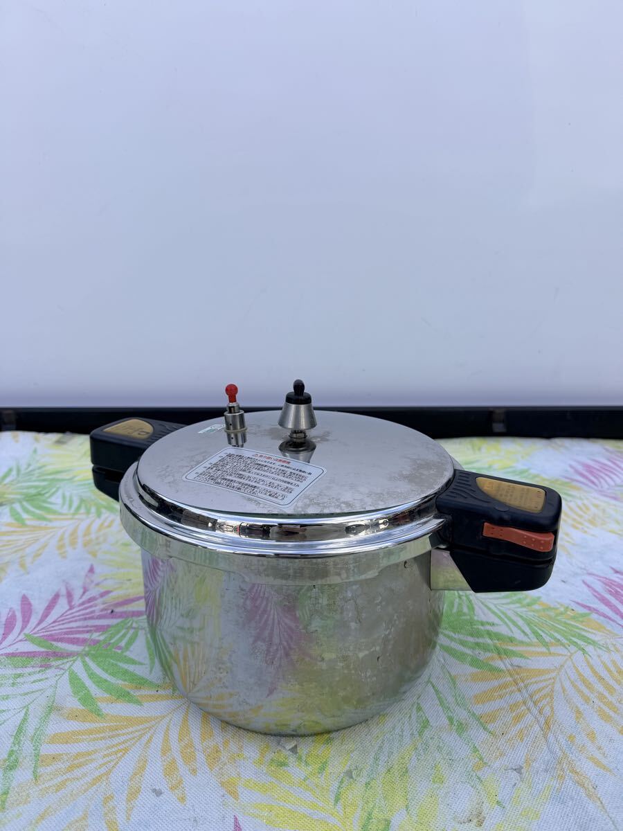 圧力鍋 家庭用圧力鍋 箱なし 両手圧力鍋パール 6L