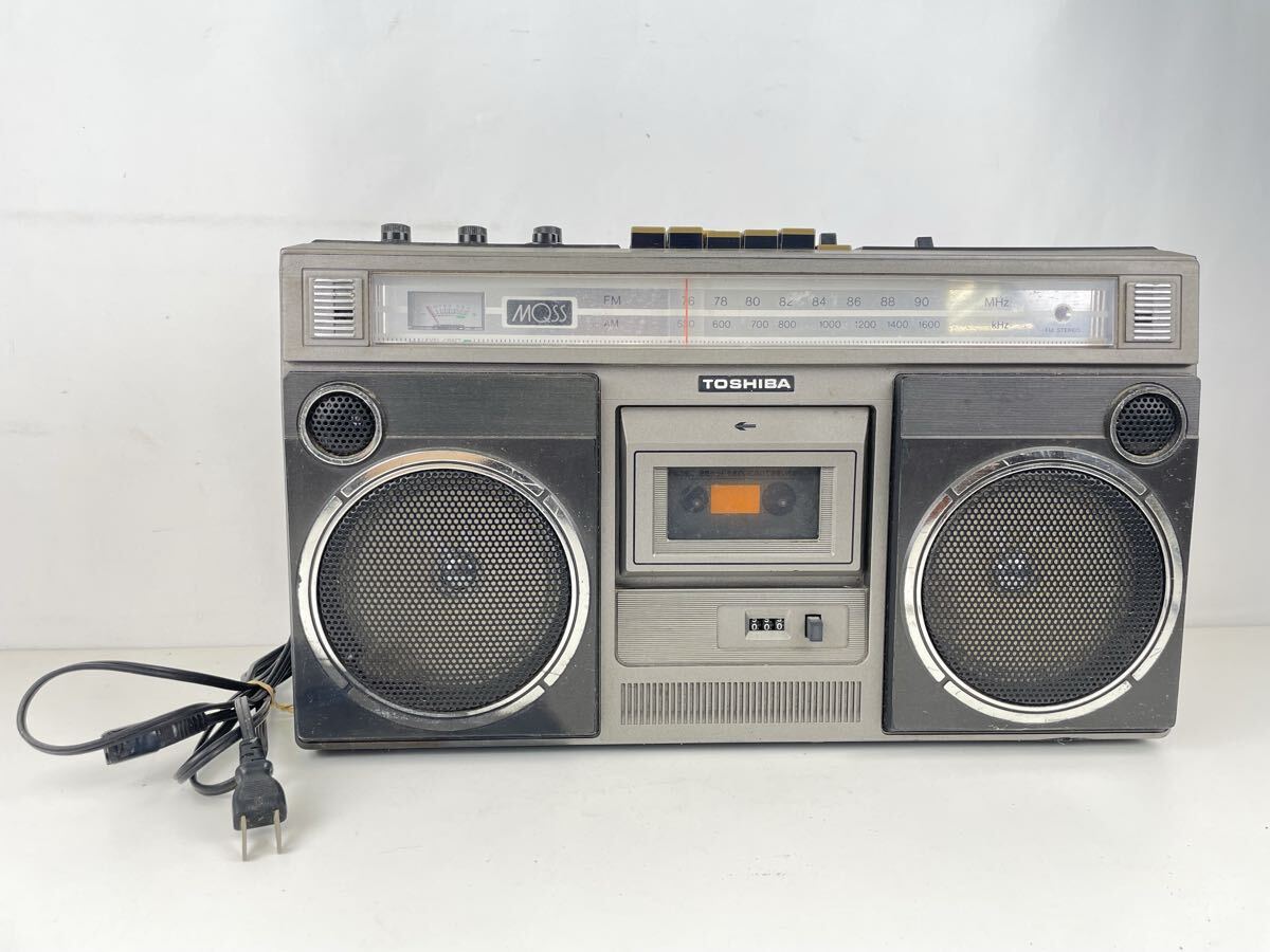 【平】TOSHIBA ラジカセ BOMBEAT6 RT-8350S 東芝 ラジカセ AM FM カセット レトロ 通電確認済み