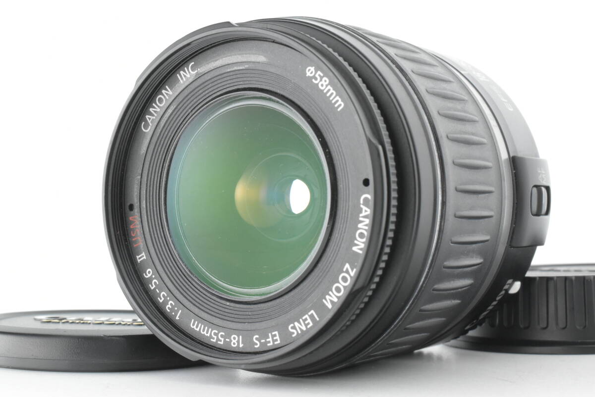 【美品】Canon EF-S 18-55mm F3.5-5.6 II USM 標準ズームレンズ EF-Sマウント 動作確認済 EF-1814