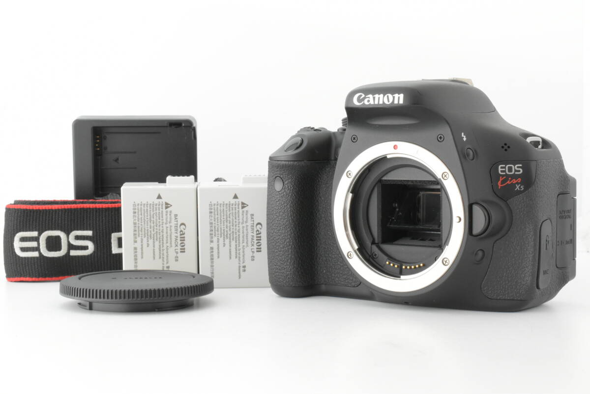 【美品】Canon EOS Kiss X5 ボディ 600D デジタル一眼レフ 1800万画素 動作確認済 EF-1839