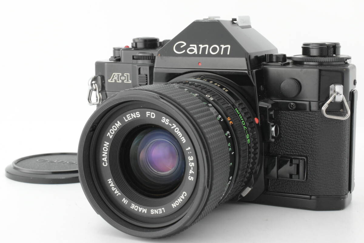 Canon A-1 NewFD 35-70mm F3.5-4.5 レンズセット フィルム一眼レフ FDマウント ジャンク 部品取り EF-1852