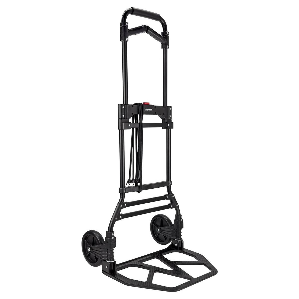 新品 キャリーカート 折りたたみ 階段 耐荷重160kg 360度回転 軽量 静音 アルミニウム合金 固定ロープ 大型タイヤ 高さ調節可能 Yinleader