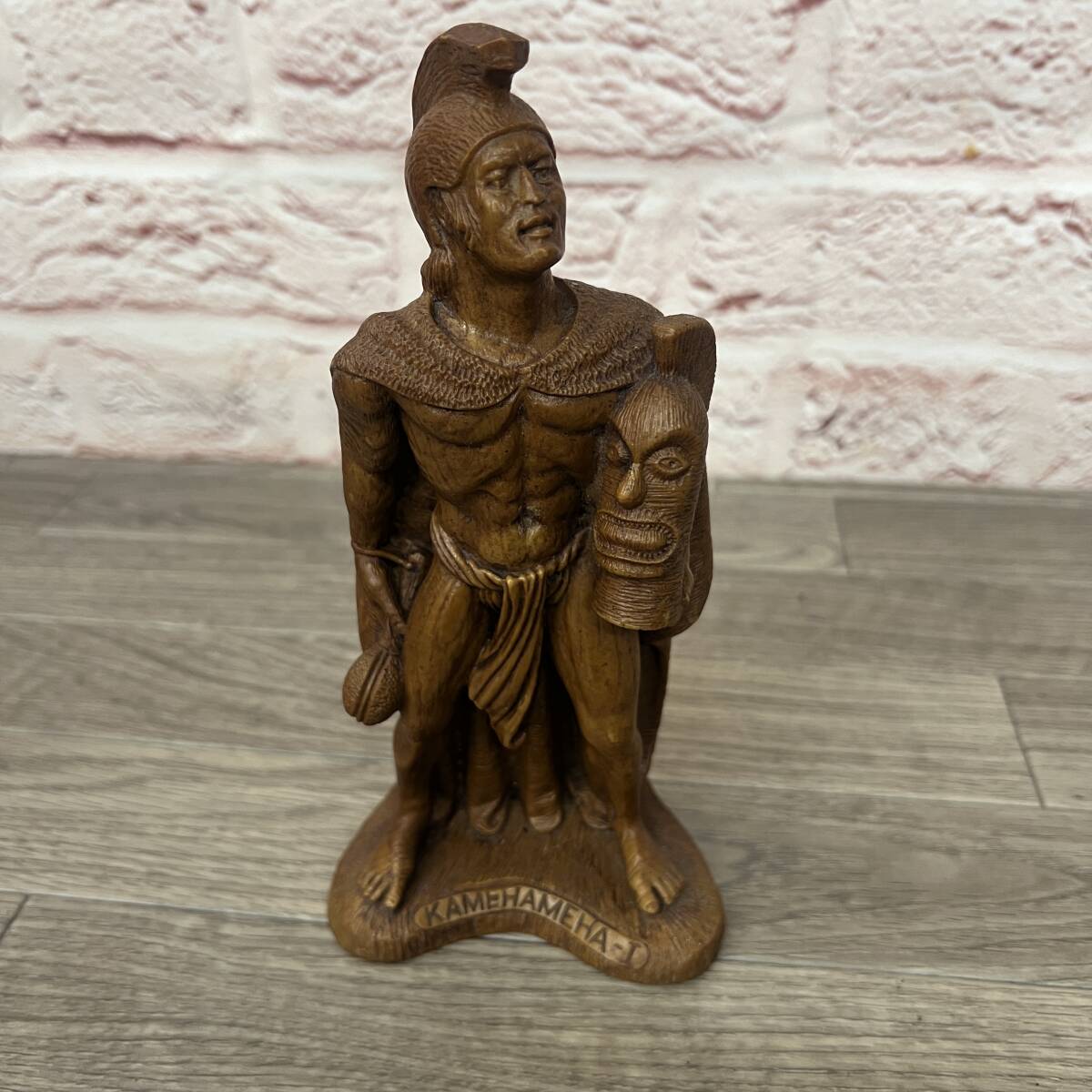 ★☆【NO.1298-R】　中古品☆ハワイ土産☆カメハメハ大王像☆樹脂製☆年代不明☆★