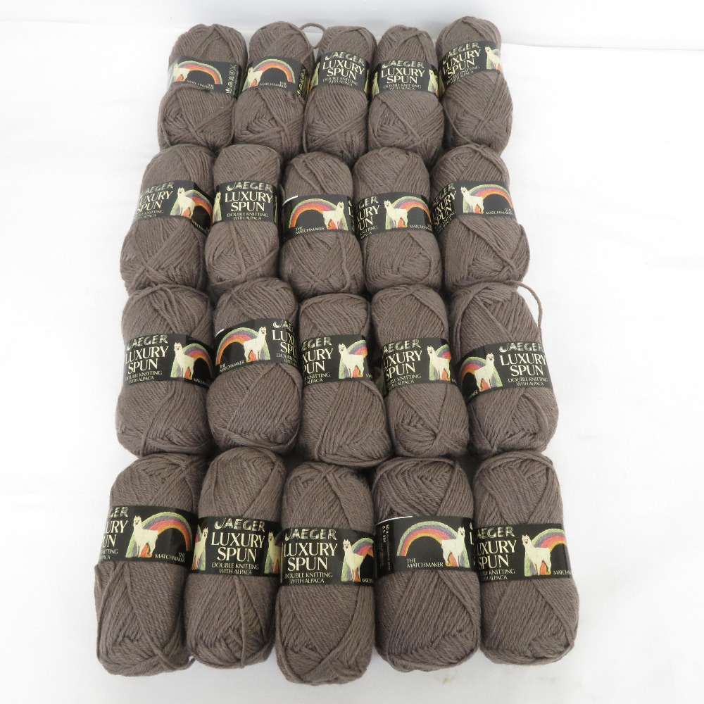 毛糸 JAEGER LUXURY SPUN 20玉セット 英国製 ウール90% アルパカ10% 1玉50g DK 編み物 海外毛糸 秋冬