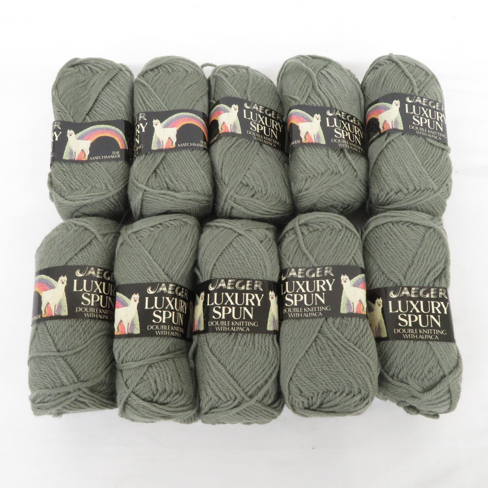 毛糸 JAEGER LUXURY SPUN 10玉セット 英国製 ウール90% アルパカ10% 1玉50g DK 編み物 海外毛糸 秋冬