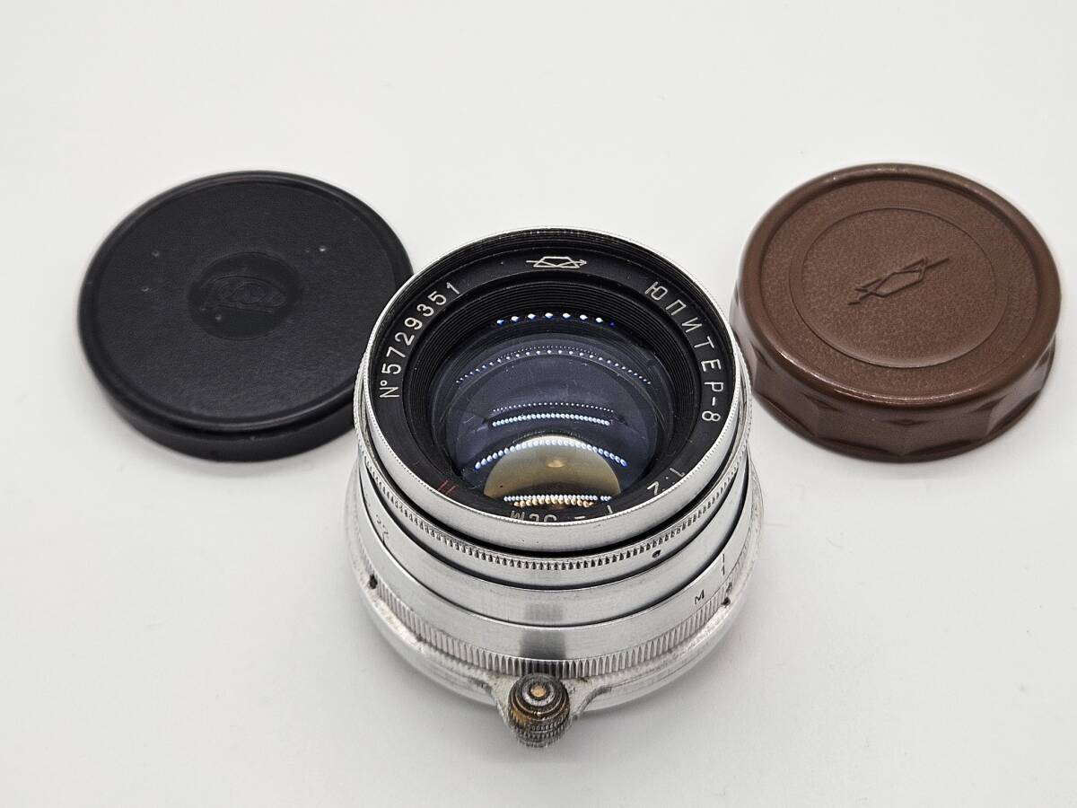 JUPITER-8 50mm f/2 レンズ 旧ソ連、1957年製　美品