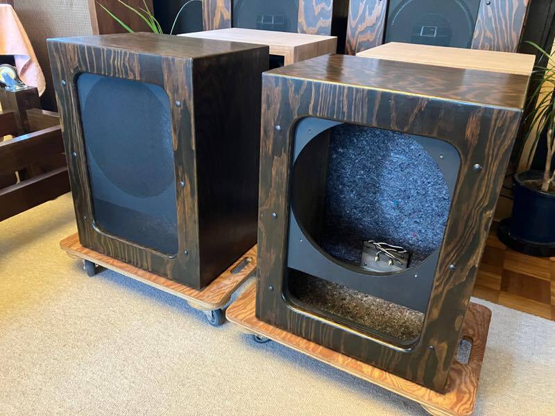 ALTEC 614 銀箱タイプ 国産松合板製 エンクロージャー ペア オイルステイン＆ウレタンニス仕上げ