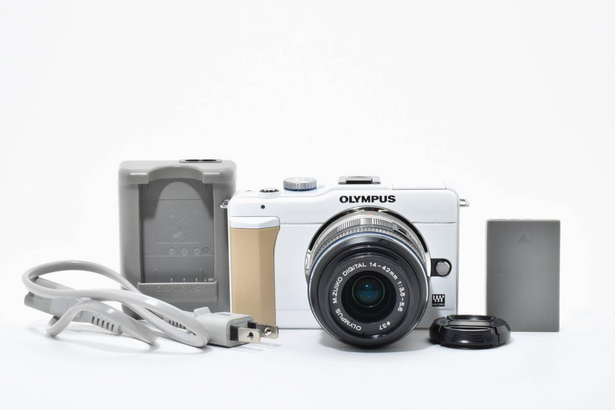 ■ 美品 ■ オリンパス　OLYMPUS PEN Lite E-PL1s ホワイト ＃A516-1403M00531516