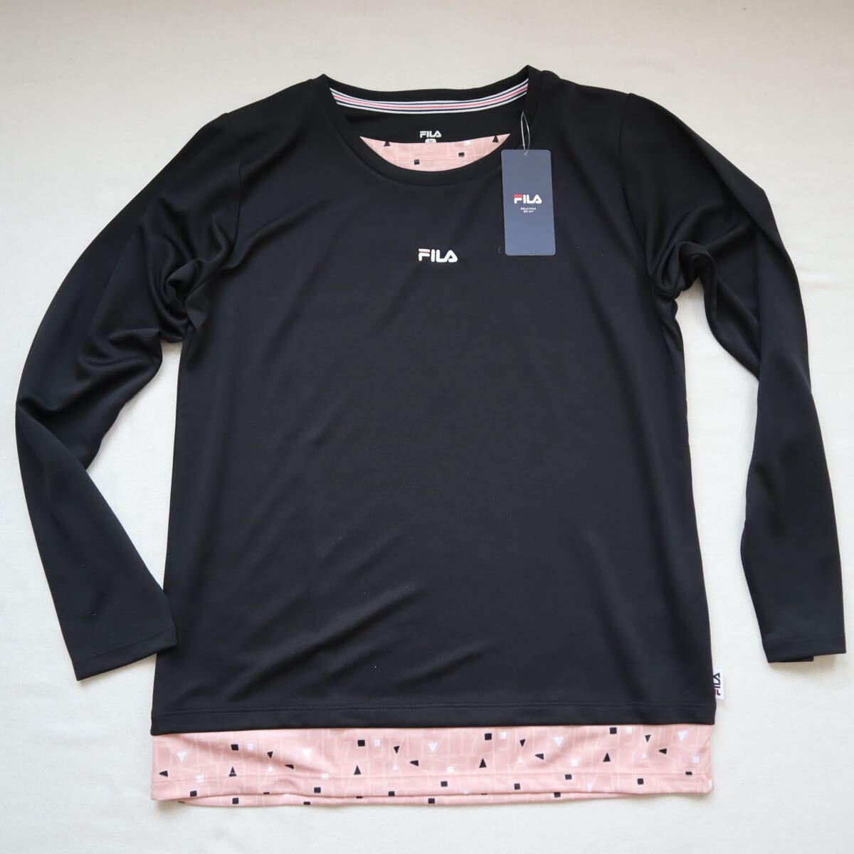 フィラテニスウェア ロングスリーブ フェイク Tシャツ FL7006 レディースM