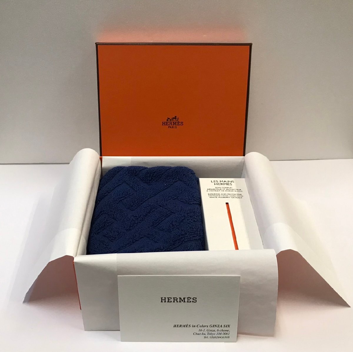 【未使用】HERMES　レ　マン　エルメス　ハンドクリーム　100ml　ハンドタオル　セット