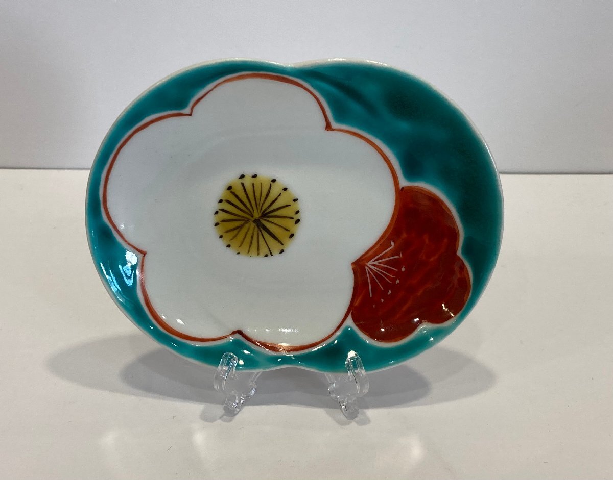 1円～【川合孝知造】【九谷焼　小皿】陶器　工芸　食器　インテリア　コレクション