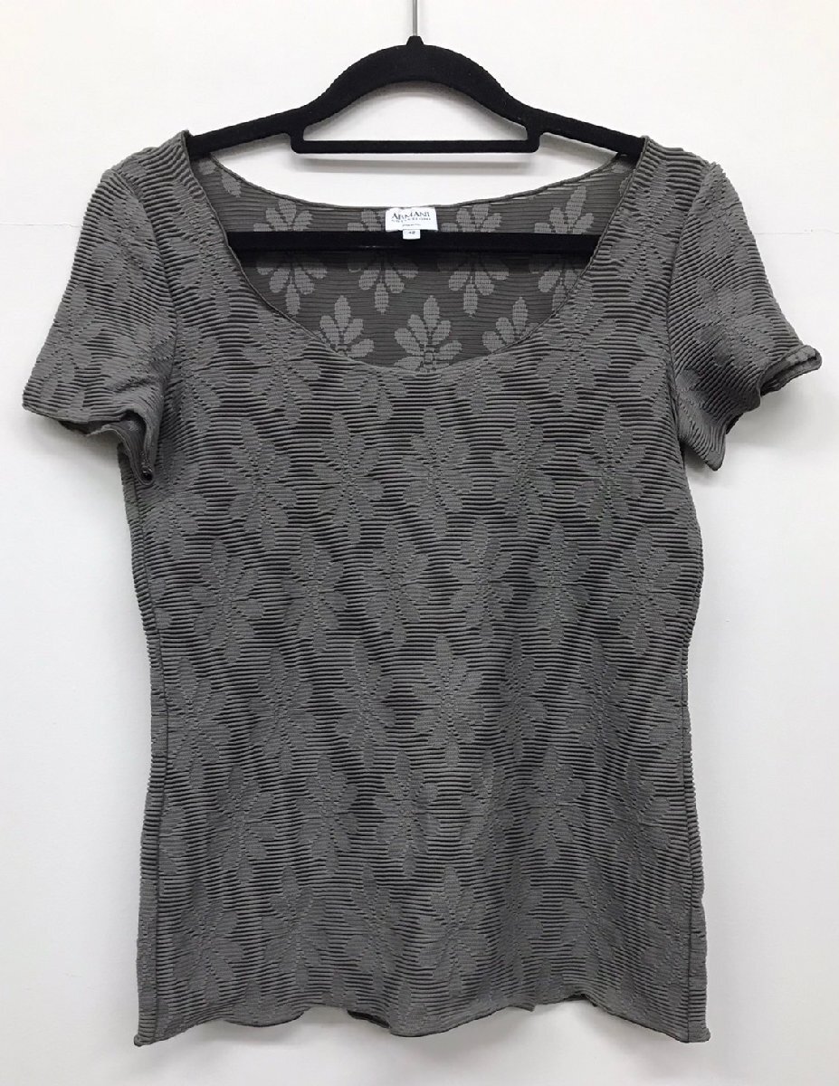 1円～【ARMANI COLLEZIONIアルマーニコレクション　カットソー】【Size:サイズ42】婦人　レディース　コレクション