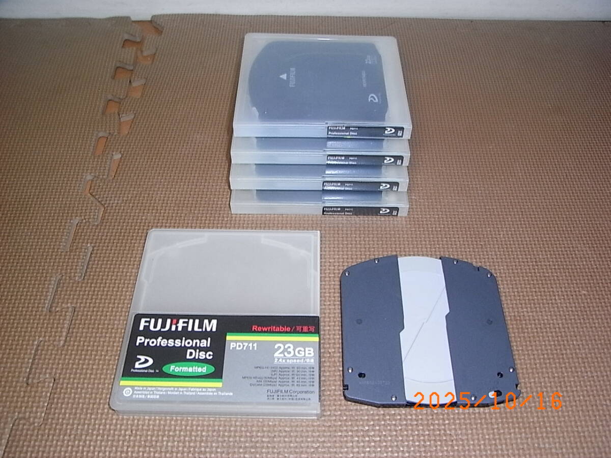 【送料600円】HD対応 XDCAM用23GBディスク 5枚セット　FUJIFILM　PD711