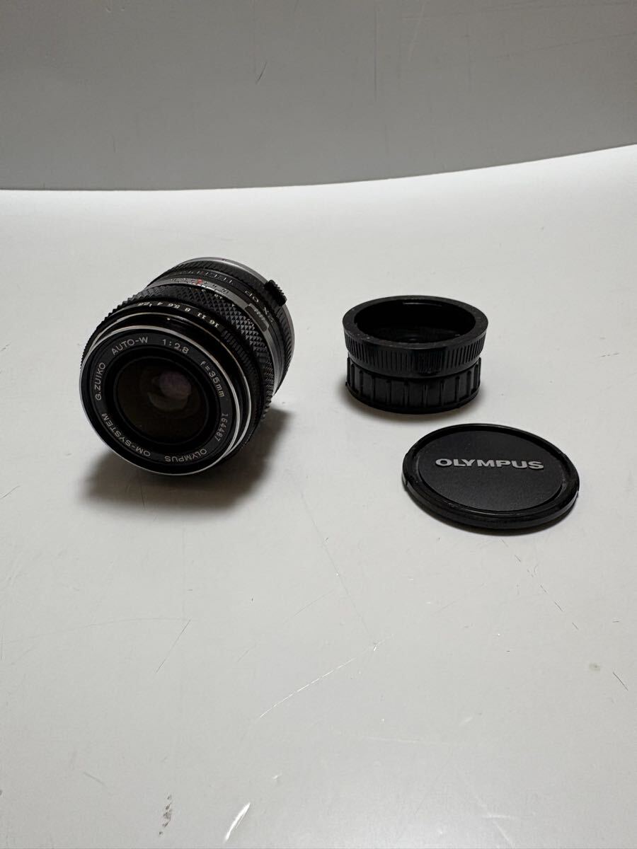 C329 OLYMPUS オリンパス OM-SYSTEM ZUIKO AUTO-W 1:2.8 f=35mm レンズ