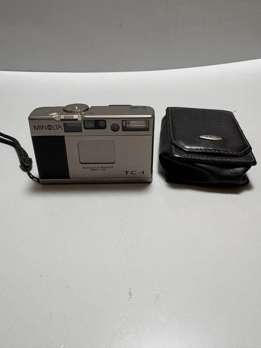C333 MINOLTA ミノルタ TC-1 コンパクトフィルムカメラ G-ROKKOR 28mm 1:3.5 カメラ