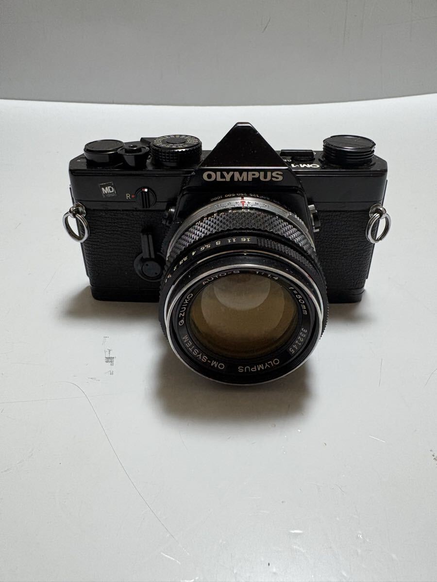 C336 OLYMPUS オリンパス OM-1 ブラックボディ ZUIKO AUTO-S 1:1.4 f=50mm フィルムカメラ 一眼レフ
