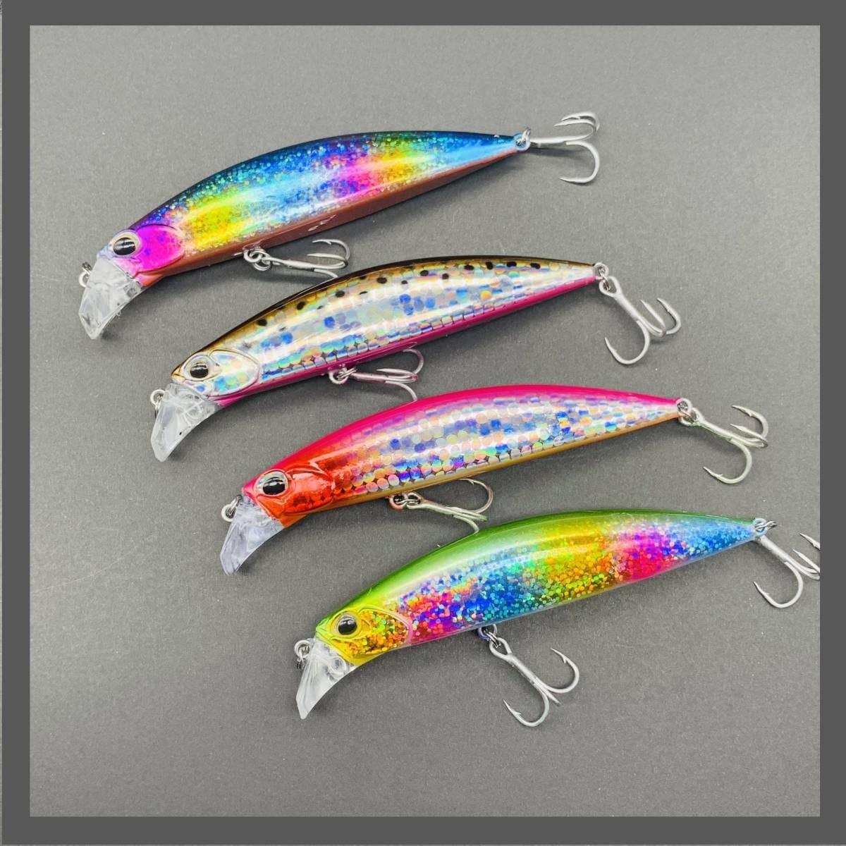 速達 【重量級ぶっ飛びミノー】３０ｇ HARDヘビーシンキング ミノー４色セットA　青物　シーバス　ヒラメ　ルアー