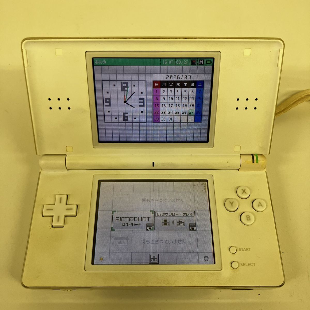 U026-HR6-68 ◎ 任天堂 ニンテンドー Nintendo DS Lite USG-001 本体 初期化 通電確認済 ホワイト ゲーム機 HA