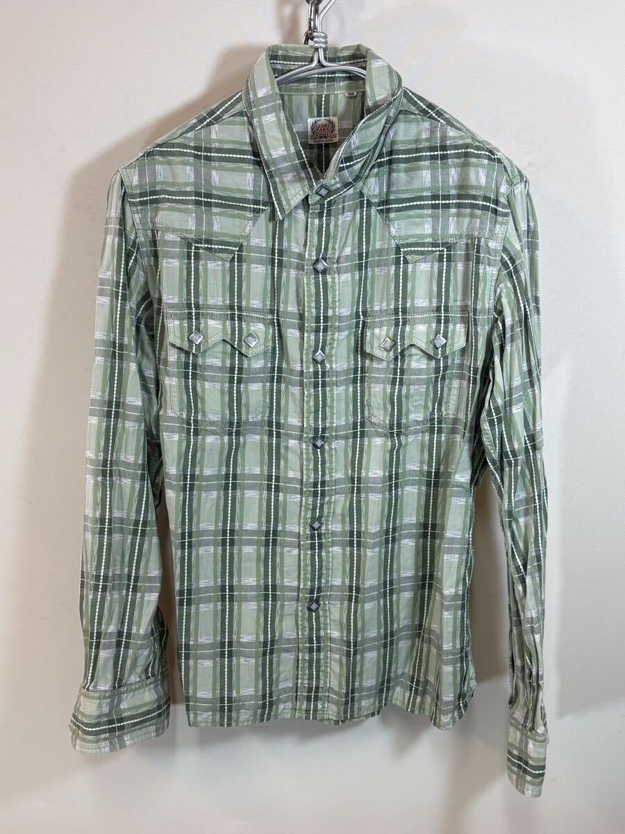 GLORY PARK THE FLAT HEAD フラットヘッド 長袖チェックシャツ アメカジ グリーン ドットボタン THE FLAT HEAD RJB 等出品中