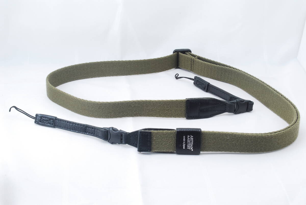 ☆ARTISAN＆ARTIST カメラ ストラップ カーキ(オリーブ) 廃盤品 アルティザンアーティスト RICHO GR SONY RX100シリーズ等に ACAM-109☆