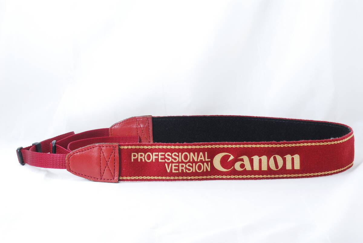 ☆貴重☆Canon キヤノン プロストラップ レンズ用 PROFESSIONAL VERSION プロフェッショナル CPS プロスト 非売品 紐幅1.5cm ストラップ☆