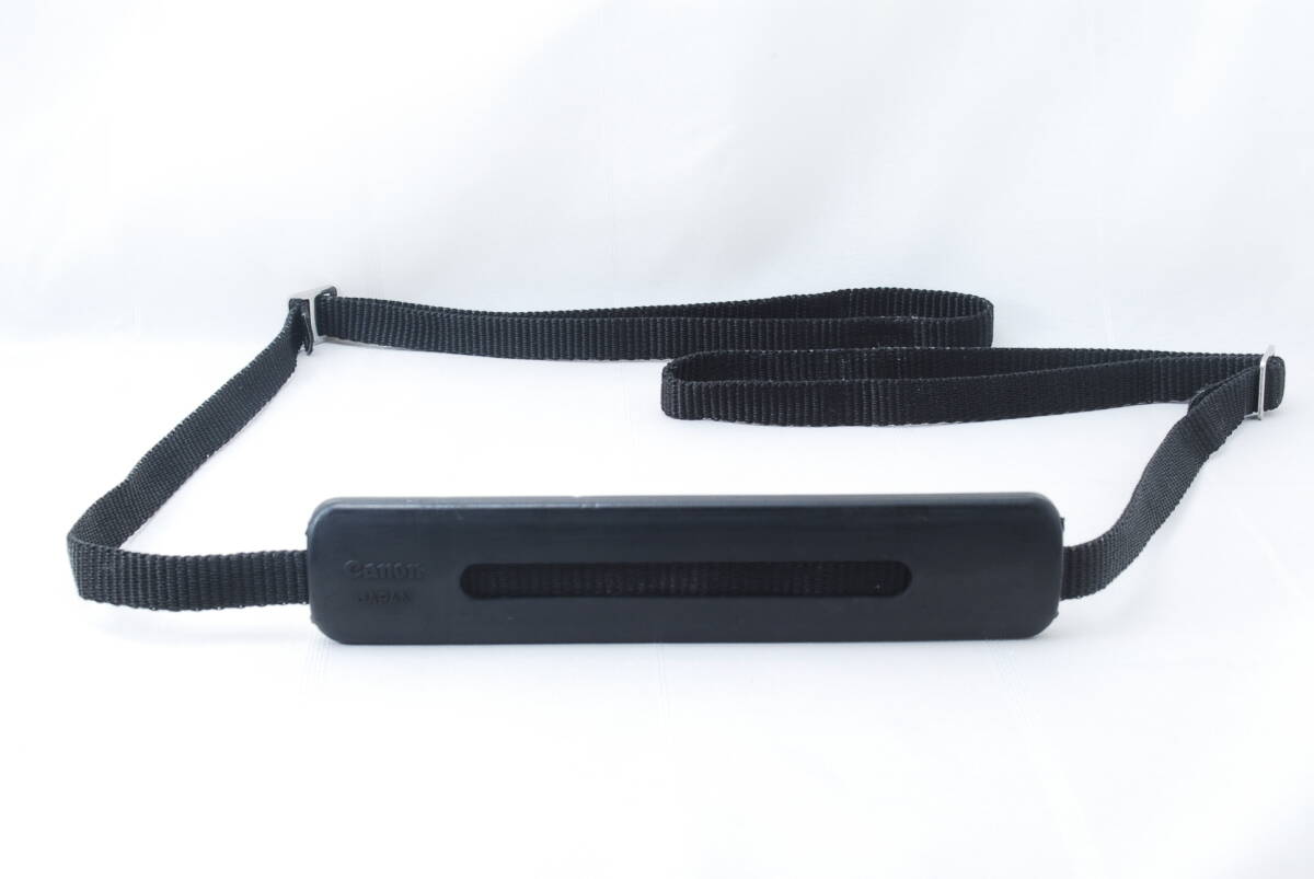 ☆Canon キヤノン ストラップ 黒色(ブラック) EOS イオス 純正 フイルムカメラ デジタルカメラ ショルダー ネック Camera Strap☆