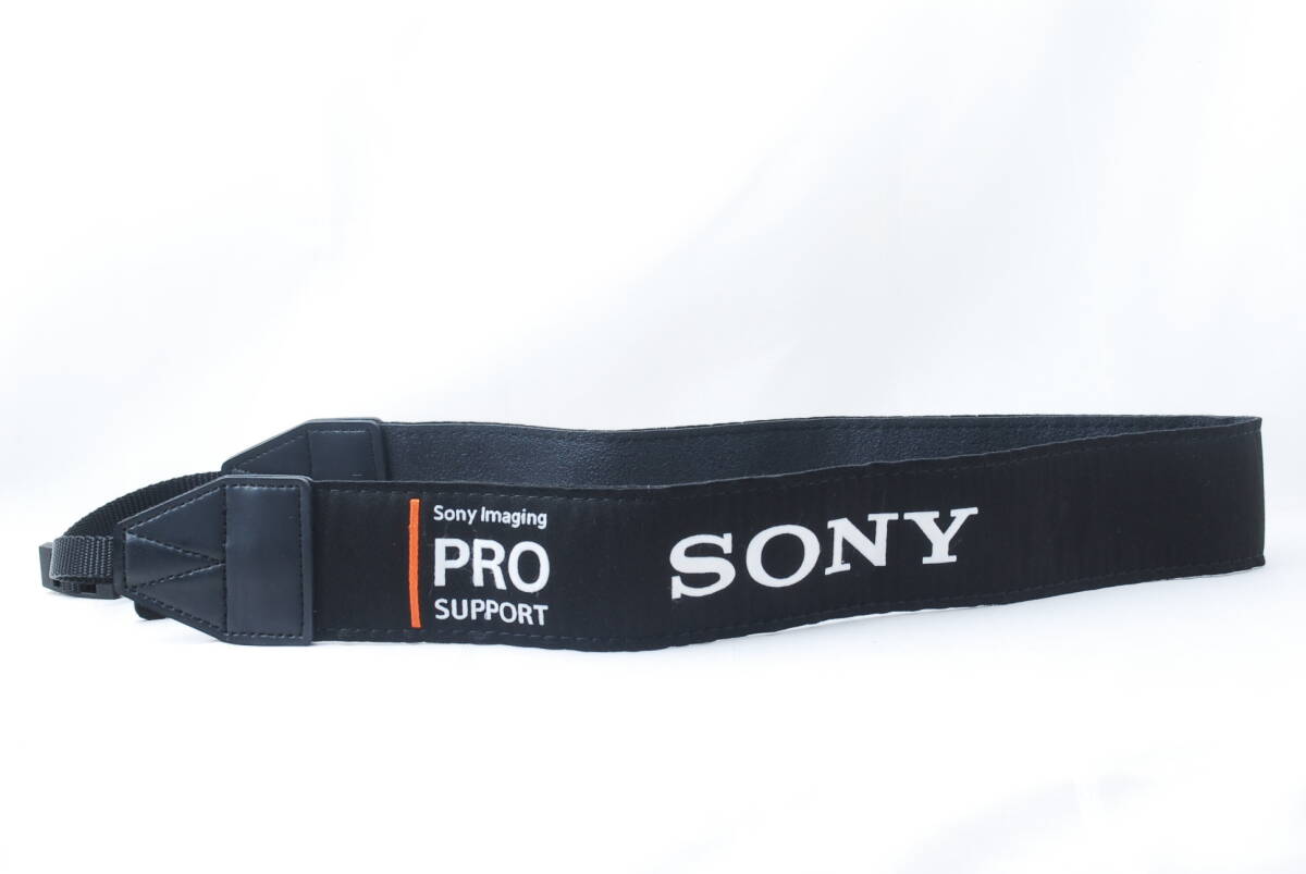 ☆Sony ソニー PRO SUPPORT カメラ ストラップ 黒色(ブラック)×白色(ホワイト)×橙(オレンジ)プロストラップ プロサポート Camera strap☆