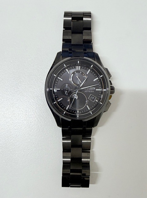 中古 稼働品 CITIZEN シチズン ATTESA アテッサ H874-005HK02 ECO-DRIVE メンズ 腕時計 