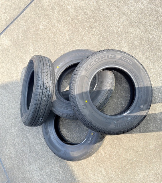 ①未使用 タイヤ 4本 145/80R12 BRIDGESTONE ブリヂストン ECOPIA R710 80/78N LT 2026年製