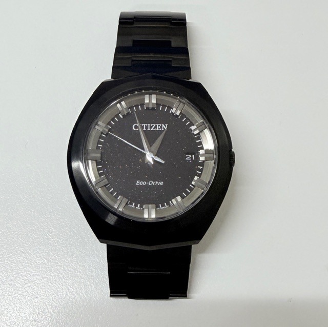中古 稼働品 シチズン CITIZEN クリエイティブラボ Eco-Drive E365-007H703 ブラック 腕時計 メンズ エコドライブ 爆安99円スタート