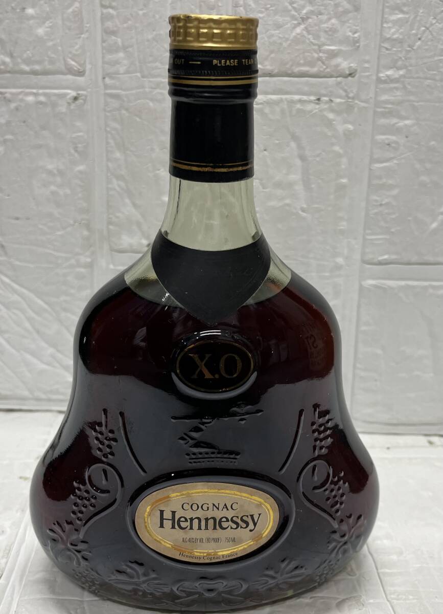 COGNAC Hennessy X.O コニャック ヘネシー XO 金キャップ グリーンボトル ブランデー 750ml 40％ 長期保管品