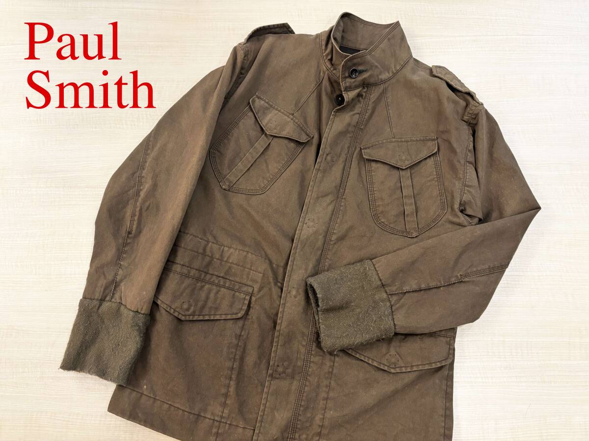 Paul Smith ポールスミス フィールドジャケット メンズL M-65型 ブラウン kumade184_R80323