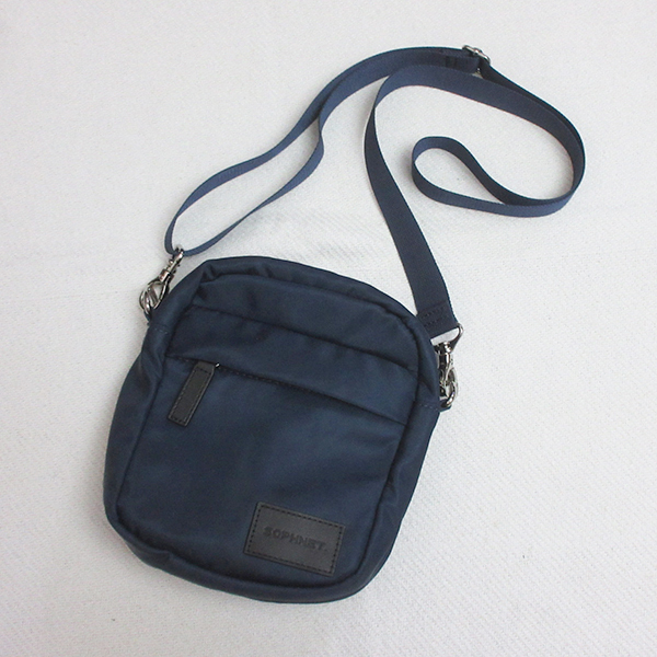 美品■ SOPHNET. ソフネット ショルダーバッグ ショルダーポーチ ポーチ ネイビー