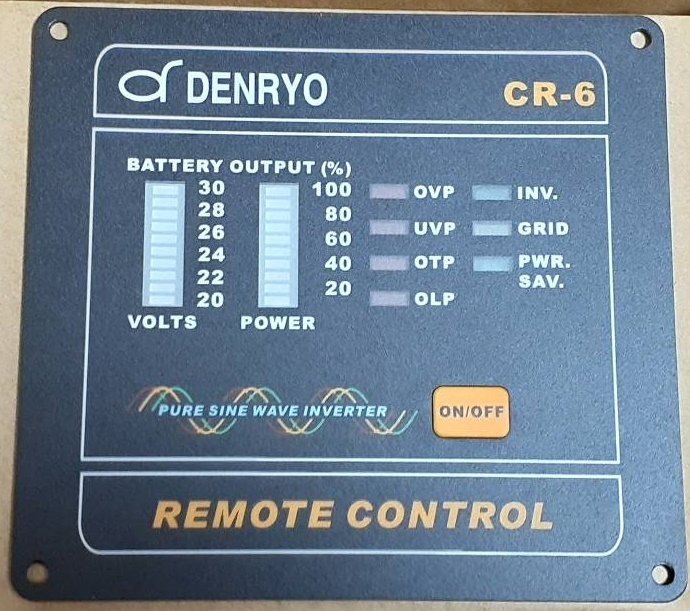 電菱製DC-AC正弦波インバータリモートコントローラCR-6-12V！