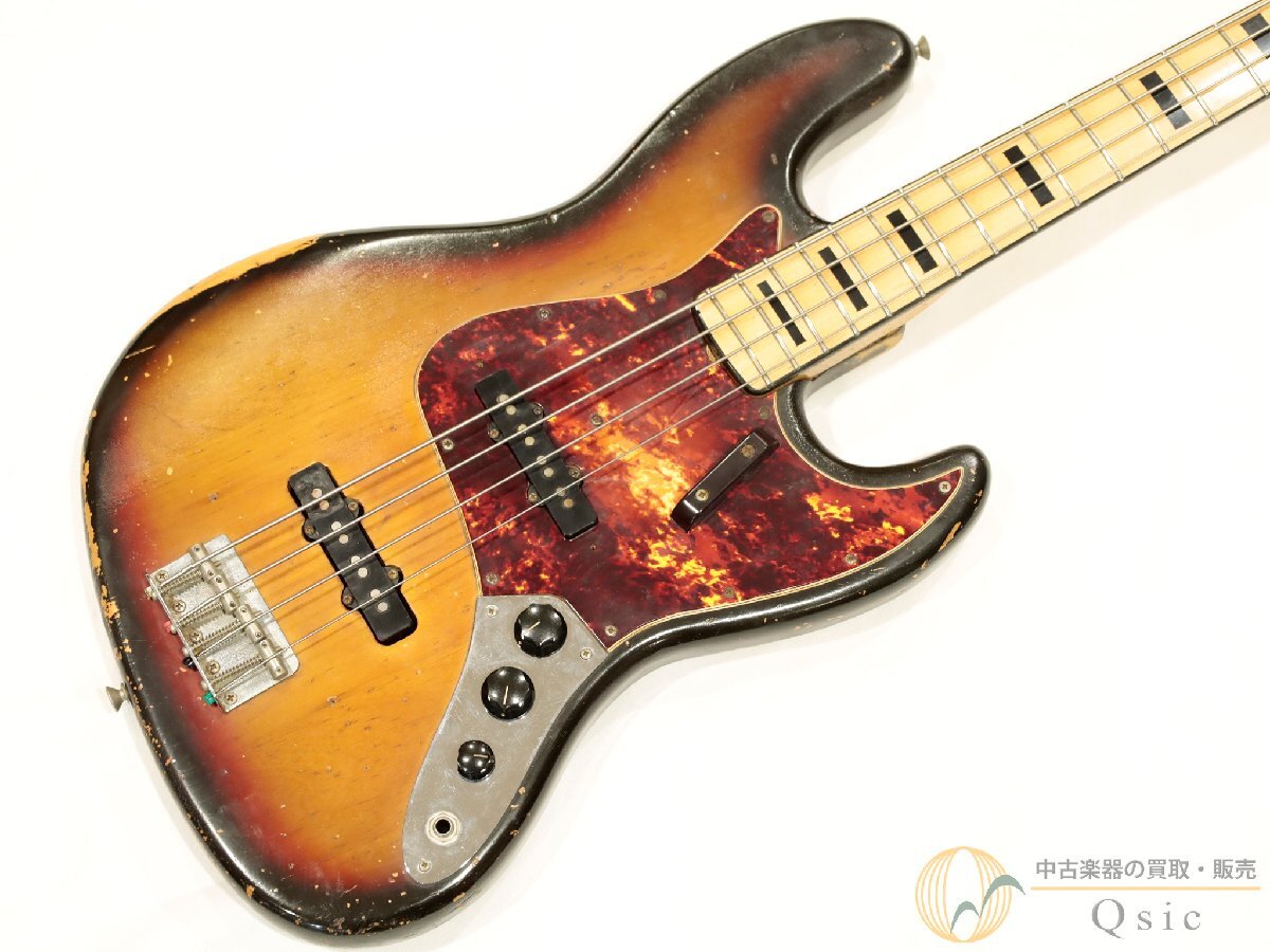 [中古] Fender Jazz Bass ブラックブロックインレイ/4点どめジョイント 1973年製 [MMO01]【神戸店在庫】