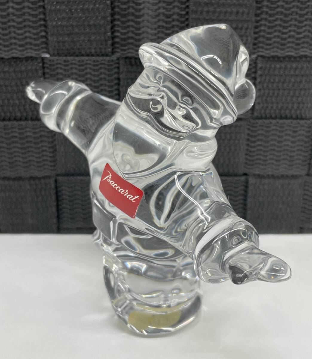 Baccarat バカラ サンタ 置物 クリスマス スケート オブジェ