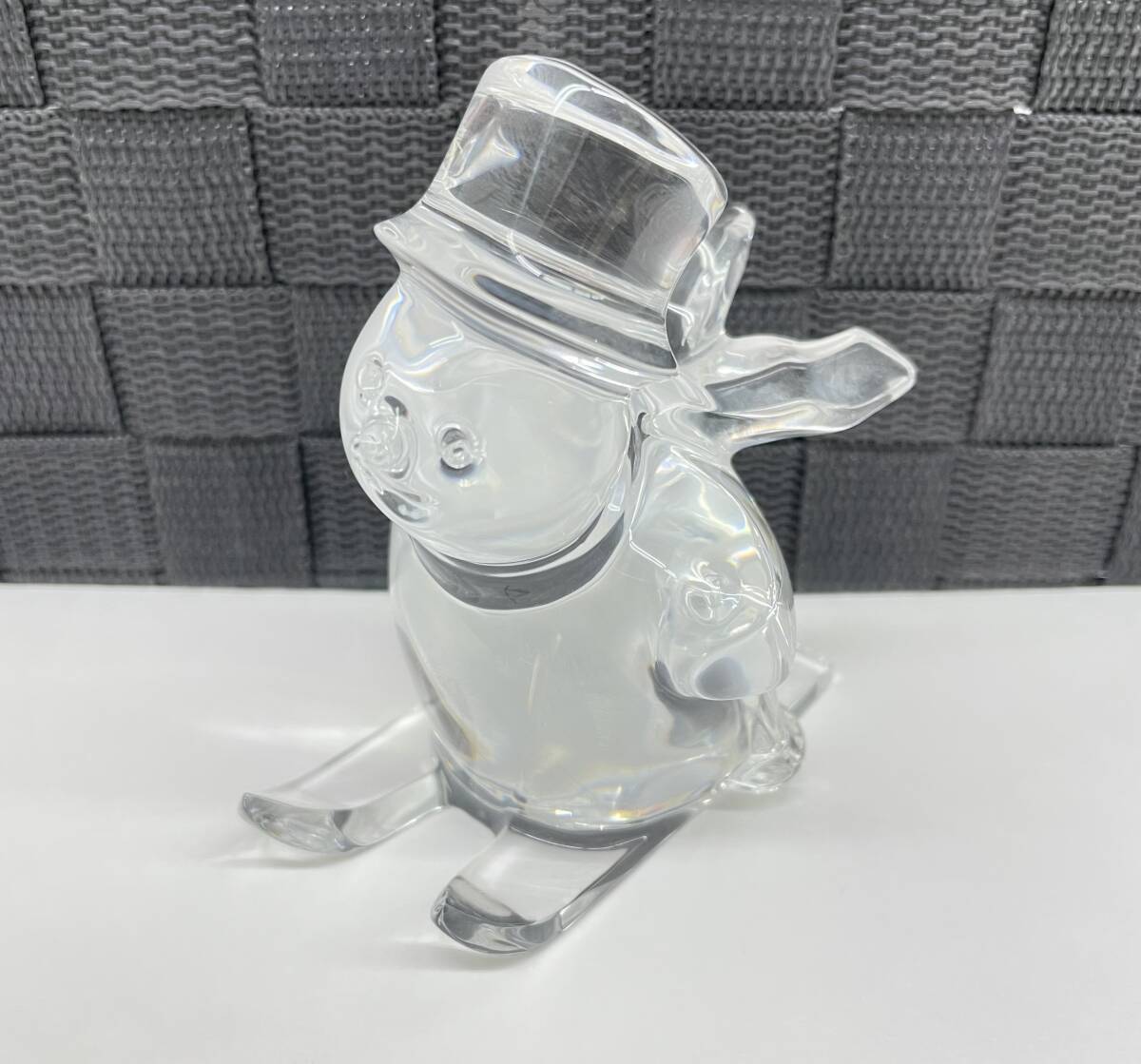 Baccarat バカラ スノーマン 置物 雪だるま クリスマス オブジェ