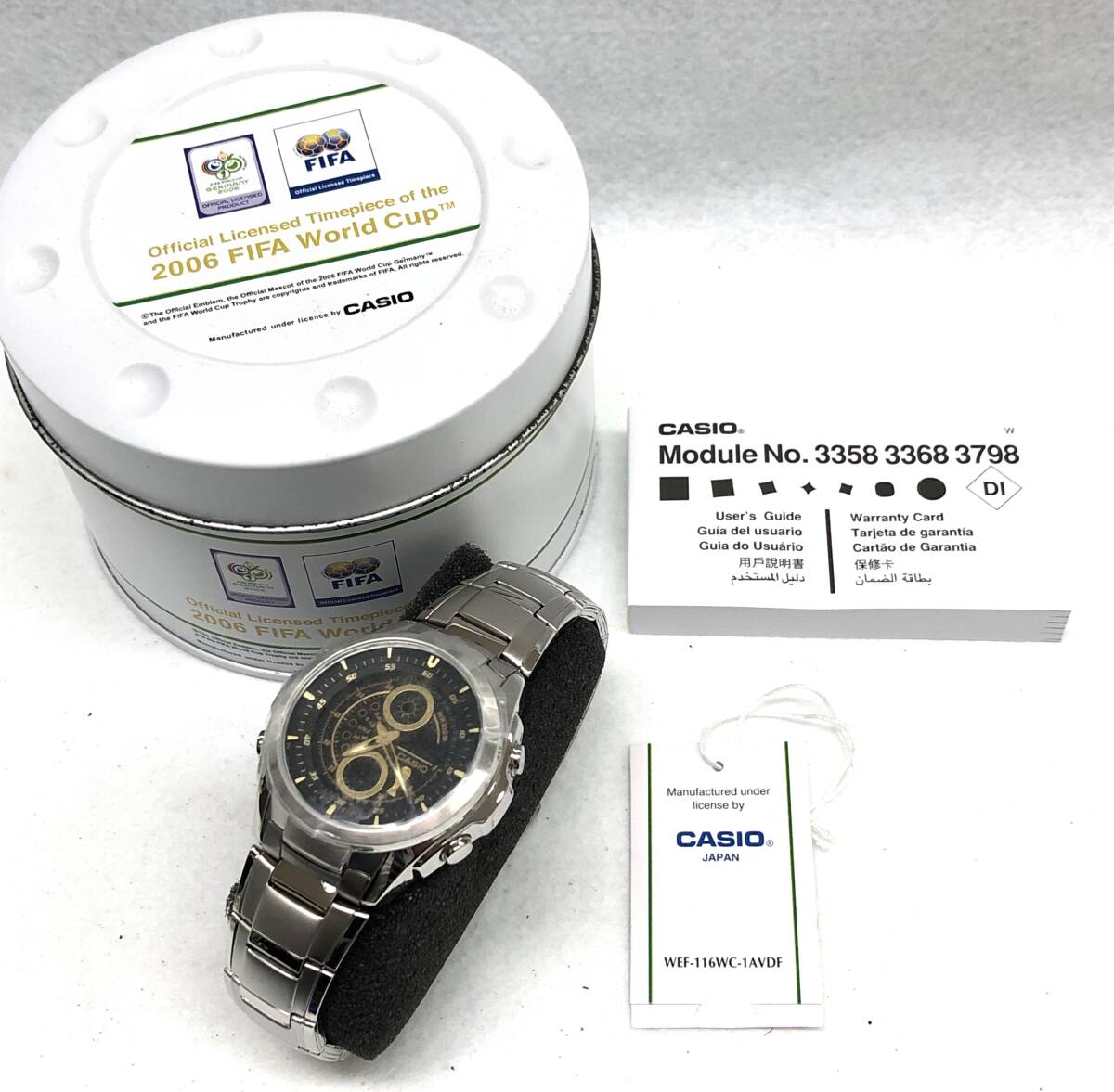 CASIO カシオ WEF-116WC FIFA ワールドカップ 2006 腕時計 時計 現状品 動作未確認 不動品 未使用 保管品