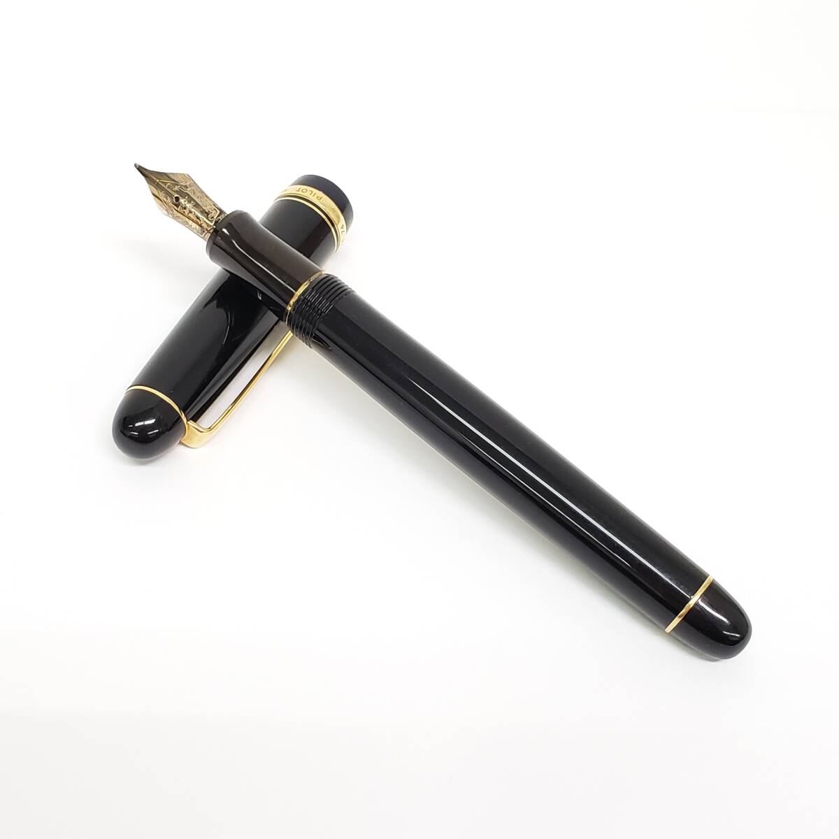 PILOT パイロット 万年筆 CUSTOM カスタム 74 ペン先 14K-585 筆記用具 現状品