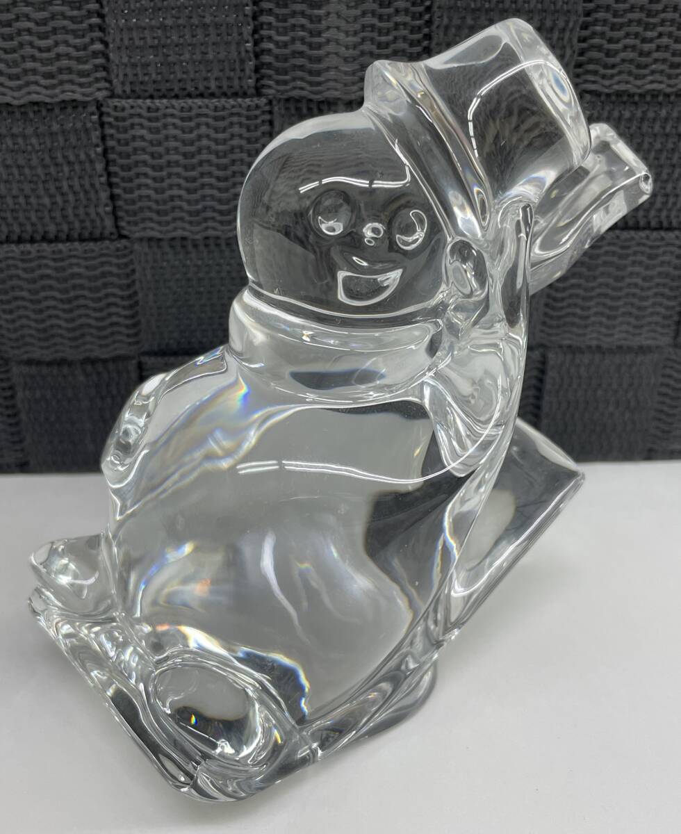 Baccarat バカラ スノーマン 置物 ソリ オブジェ