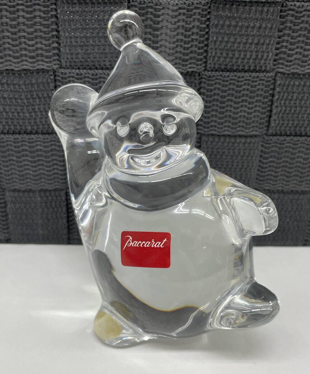 Baccarat バカラ スノーマン 置物 雪だるま オブジェ